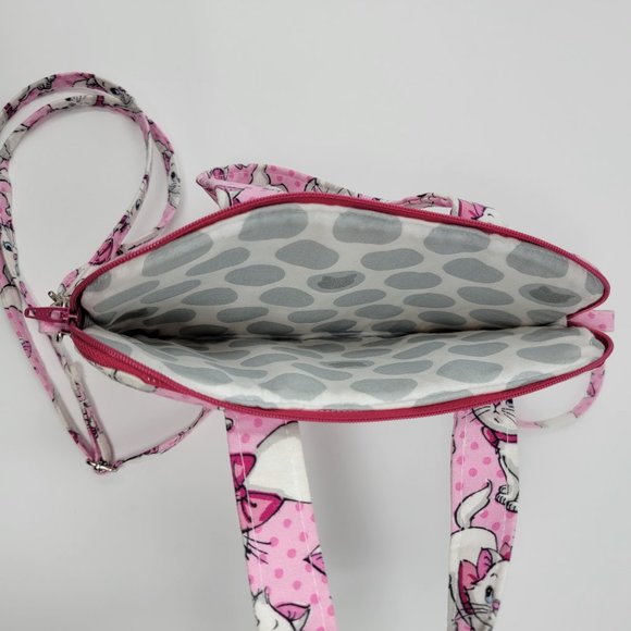 Handmade Custom Grab and Go Bag with Disney Marie Aristocats Fabric - Picture 12 of 12